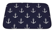 Load image into Gallery viewer, Bath Mat, Sea Style Pattern With Anchors
