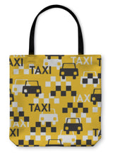 Load image into Gallery viewer, Tote Bag, Taxi Pattern