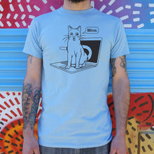 Load image into Gallery viewer, Cat Conquers Laptop T-Shirt (Mens)