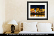 Load image into Gallery viewer, Framed Print, Shops And Restaurants At Night In Fells Point Baltimore Maryla