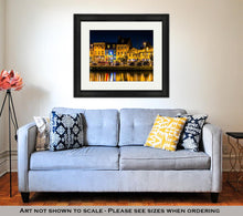 Load image into Gallery viewer, Framed Print, Shops And Restaurants At Night In Fells Point Baltimore Maryla