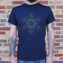 Load image into Gallery viewer, Metatron's Cube Diagram T-Shirt (Mens)