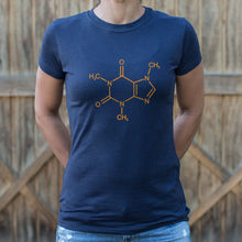 Load image into Gallery viewer, Mighty Caffeine Molecule T-Shirt (Ladies)