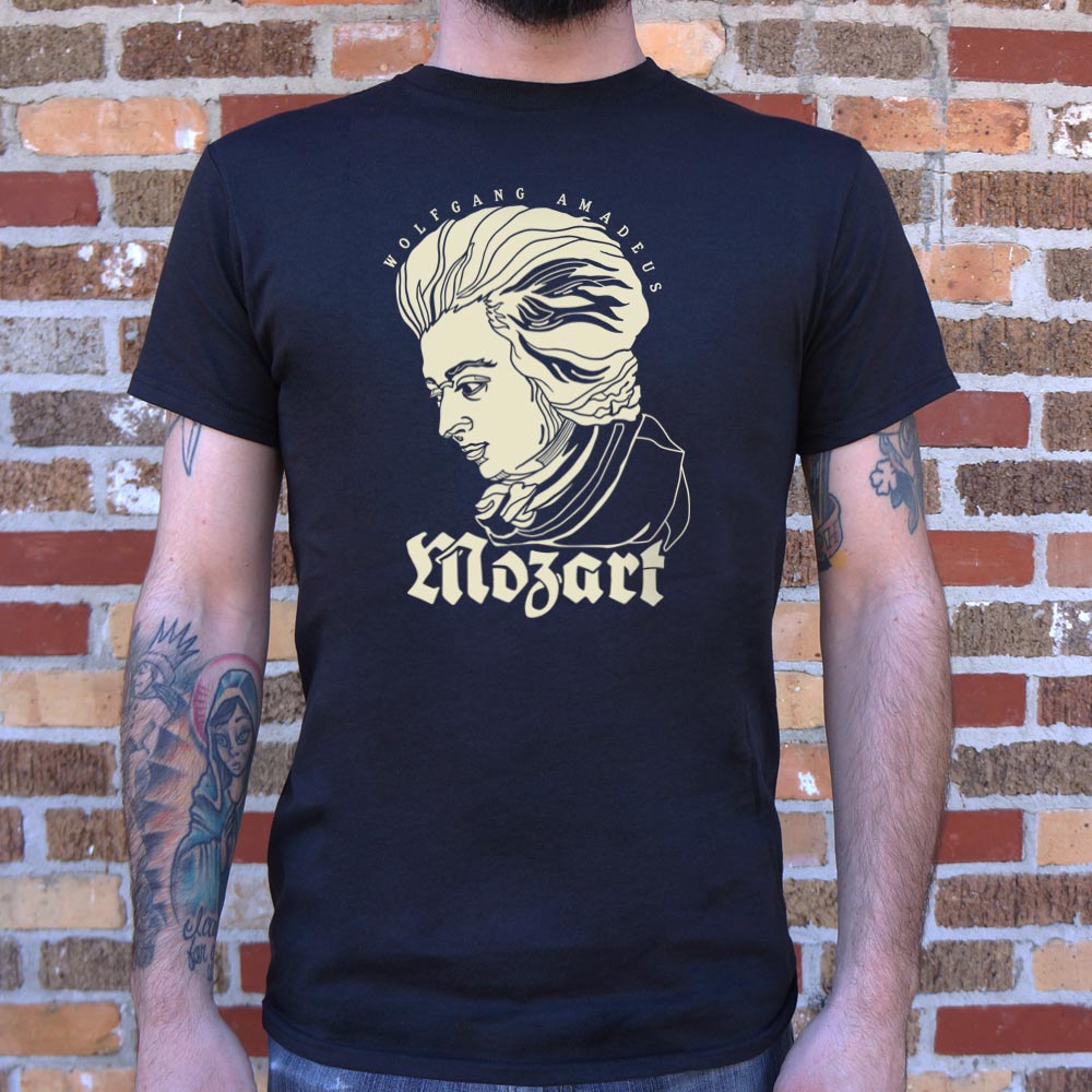 Wolfgang Amadeus Mozart Portrait T-Shirt (Mens)