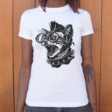 Load image into Gallery viewer, Punk Cat T-Shirt (Ladies)